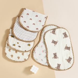 Serviette d'oreiller pour bébé 10 couches de mousseline de coton doux et respirant, soutien de la tête et du cou, tapis d'oreiller pour nouveau-né, accessoires de literie