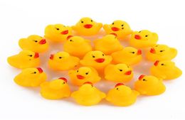 Bébé jouer doh jouets de bain pour nouveau-né 012 mois cadeau salle de bain en caoutchouc grand canard jaune bain jouer à l'eau Kawaii presser flotteur D2575318