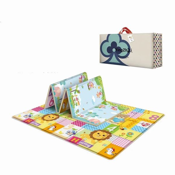 Tapis de jeu pour bébé XPE tapis rampant pliant épaisseur tapis pour bébé Puzzle pliable tapis Babi jouet enfants tapis 200x180 cm cadeaux pour enfants 240102