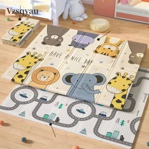 Tapis de jeu pour bébé tapis d'activités pour bébé tapis de jeu imperméable pour enfants tapis mère enfants rampant tapis de jeu pliant tapis doux 240314