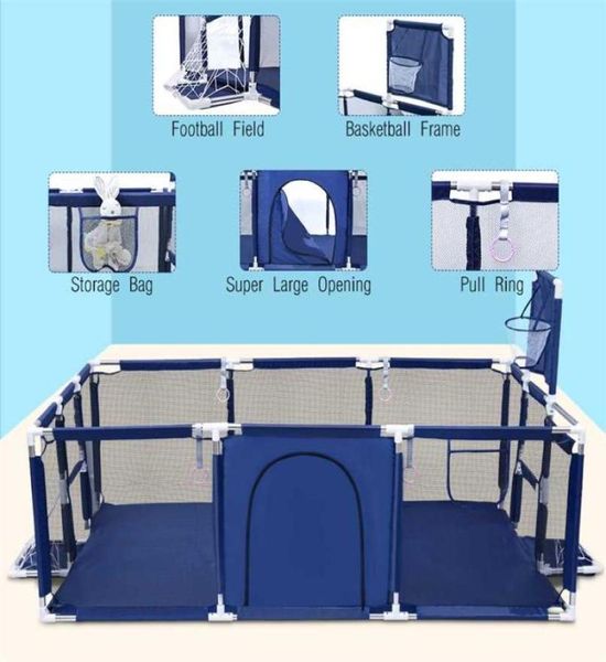 Parque infantil para bebés, piscina de bolas, parque, barrera de seguridad plegable para 06 años, parque infantil para bebés, suministros para bolígrafos de juego de actividades 2110286720182