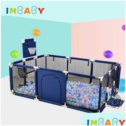 Parques para bebés Imbaby Baby Playpen Piscina seca con cerca de bolas para niños nacidos de 0 a 6 años Cama de seguridad Sh190923 Entrega de entrega a domicilio Gar Dhqkg