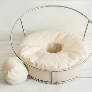 Baby Pography Props Poseren Donut Zitzak Achtergrond Stand Voor geboren Poshoot Accessorie Zitzak Fotografia Po Shoot 240125