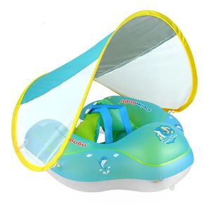 Baby Pool Float NO AUTOS POLLE POPATION POPLAPLE FLATS POUR LES ENFANTS SPF50 Protection solaire Bébé gonflable Baby Float pour les nourrissons 3-48 mois 240419