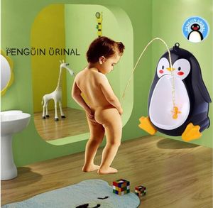 Pot de toilette pour bébé, Pot de pingouin mignon, urinoirs muraux, formation Portable pour garçons, toilettes pour enfants, brosse de pot anti-fuite8041929