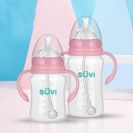 Baby PP Fles Brede boring Quick Flush Babyfles geboren Melk Fles Training Babyvoeding Accessoires 180 ml 240 ml 300 ml