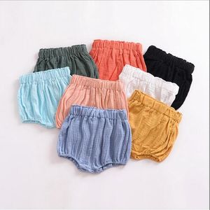 Bebé PP Pantalones Chica Sólido Bloomer Shorts Toddle Verano Pañales Cubre Calzoncillos Niños Triángulo Pan Pantalones Linterna Entrenamiento Panty Calzoncillos A5478