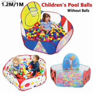 Baby Rail 1,2 m Kinder-Poolbälle, zusammenklappbar, für Kinder, Spielzelt, Cartoon-Ballgrube, Pool, tragbar, für den Innen- und Außenbereich, Baby-Ballgrube mit Korb für Kinder, L231027