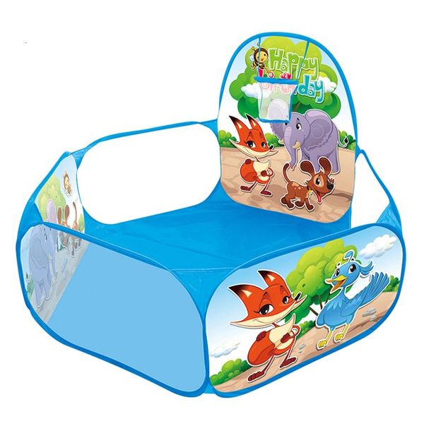 Baby Rail 1.2M kids Playpen Playground Child Balls Piscina seca con aro de baloncesto Carpa para niños Park Portable Kids Globos Juguetes 230707