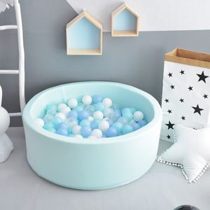 Baby Rail Baby Ocean Ball Pool Escrime Manege gris bleu rose Piscine de jeu ronde pour bébé Play Ball Aire de jeux Jeux pour tout-petits Jouets pour enfants 230412