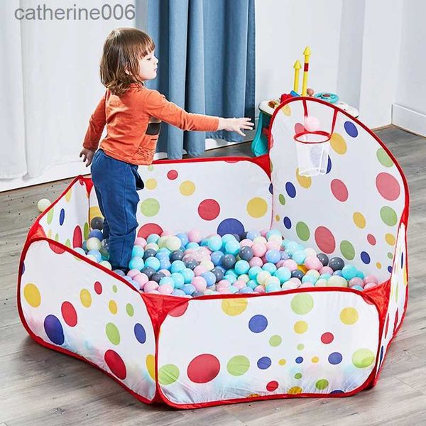 Carril para bebés, tienda de campaña para juegos para bebés, juguetes para piscina, casa de juegos plegable portátil para bebés, castillo, juguetes para interiores y exteriores para niños, regalo de cumpleaños para niños pequeños L231027