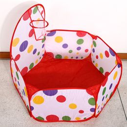 Tente de piscine à balles pour enfants Baby Rail Tente de jeu pliable et tirable facile à nettoyer Interaction parent-enfant durable pour les cadeaux de vacances pour enfants 230823