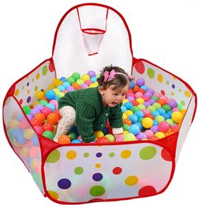 Bébé Rail Piscine Sèche Pour Enfants Infant Ball Pits Ronde Pliable Piscine À Balles Océan Balle Parc Jouet Lavable Pliant Bébé Clôture Chambre Décor 230712