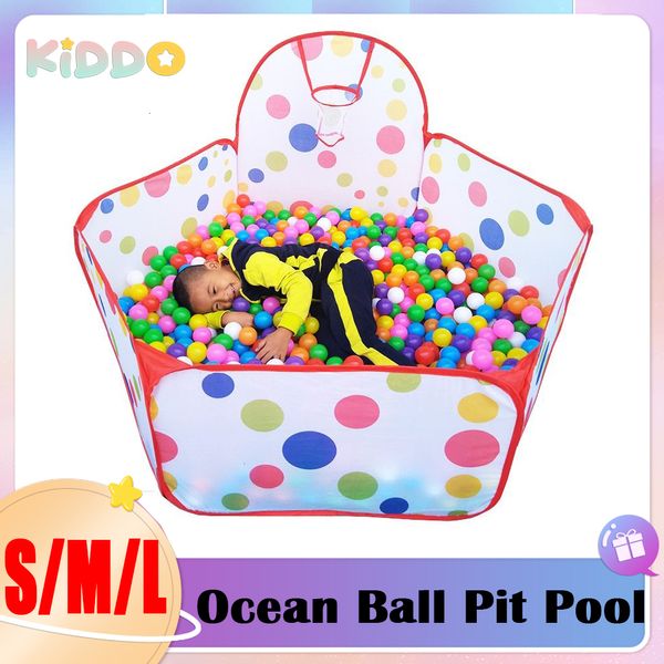 Baby Rail Pliable Ocean Ball Pit Pool avec panier Parc pour bébé Enfants Jouet Tente Piscine à balles avec panier Jouets de plein air pour parc pour enfants 230625