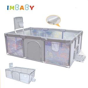 Baby Rail Imbaby Baby PlayPens Cartoon Baby Corralitos avec un angle de protection Playpen pour enfants Parks de jeu intérieur pour bébé terrain de jeu 230707