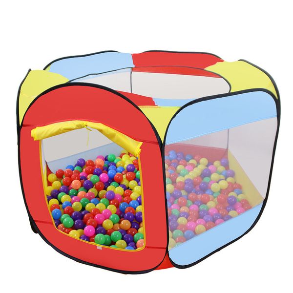 Baby Rail Outdoor Easy Folding Ocean Ball Pool Play Pen Juego Tienda de campaña Casa de juguete Juego interactivo para niños Juguetes 230707