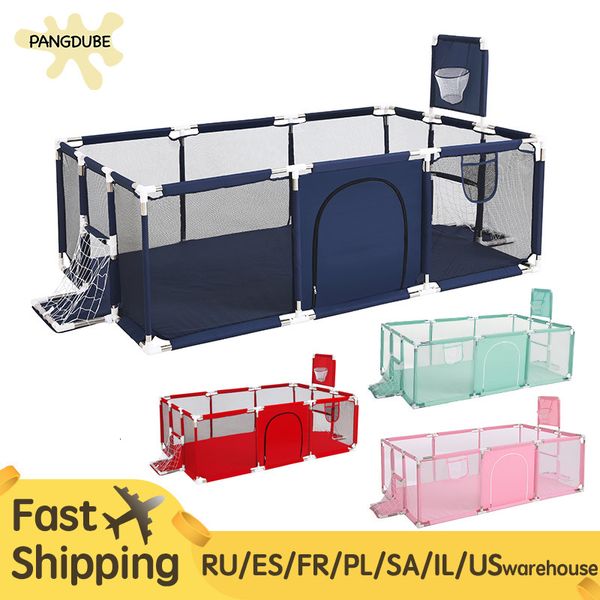 Baby Rail PANGDUBE Baby Playpen Kids Playground para bebés Valla para niños Ball Pit Pool Baby Playground Baby Safety Fence 230707