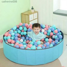 Baby Rail Play Ball Pool Pieghevole doppio strato Panno Oxford multiuso Facile da riporre Box per bambini per interni Uso internoL231028