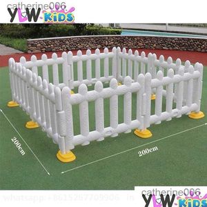 Baby Rail Ylwcnn Toddler Panelen Kids Ball Pool Hek Witte plastic playpen gate Soft Play Toy Accessories Drop levering speelgoed Geschenken Dhd1j