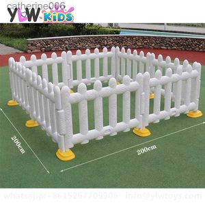 Baby Rail YLWCNN Panneaux pour tout-petits Enfants Piscine à balles Clôture Bébé Parcs en plastique blanc Porte Soft Play Toy Accessoires Boîtier en plastique L231028