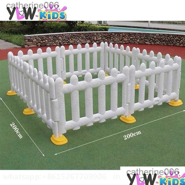 Baby Rail Ylwcnn Panneaux pour tout-petits Kids Ball Pool Fence White Plastic Plans Gate Soft Play Accessoires Toy Drop Livraison Toys Cadeaux DHD1J