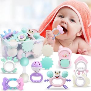 Sonajeros para bebés de 0 a 12 meses, cascabeles, juguetes infantiles para recién nacidos, sonajeros para bebés, mordedor con agarre, campanillas, juguetes para niños pequeños