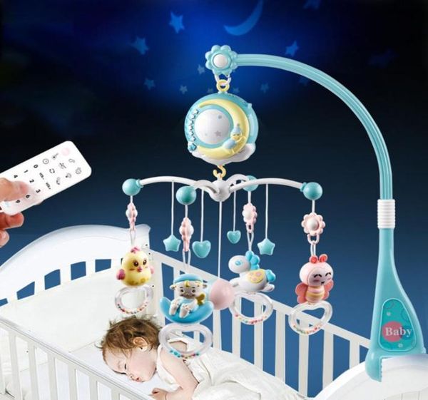 Bebé Rattles Crib móviles soporte de juguete giratorio cama móvil campana caja Musical proyección 012 meses recién nacido niño Toys7744938