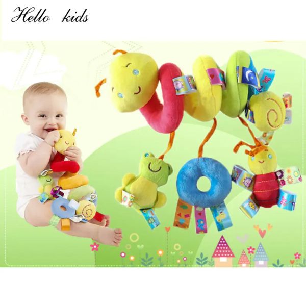 Baby Rattles Mobiles Juguetes educativos para niños Actividad Cuna espiral Cuna de la cama para niños Baby Blaying Kids Stroller Hanging Doll