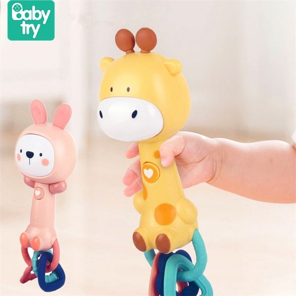 Bébé Hochets Un An Jouets pour 0 12 24 Mois Garçon Fille Cadeau Juguetes Bebe Doux Dentition Jouets Animal Mignon Toddler Berceau Mobiles 210320