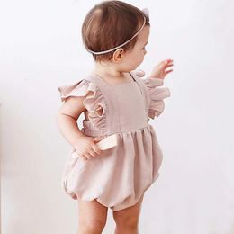 Baby romper, bodysuit en overall Zomer geboren geboorte baby jumpsuit voor kinderen meisje kostuum jongens spullen 0 tot 24 maanden bovenkleding 240308