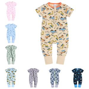 Bébé barboteuse pour bébé nouveau-né combinaison bébé fille garçon vêtements coton doux à manches courtes pyjama body
