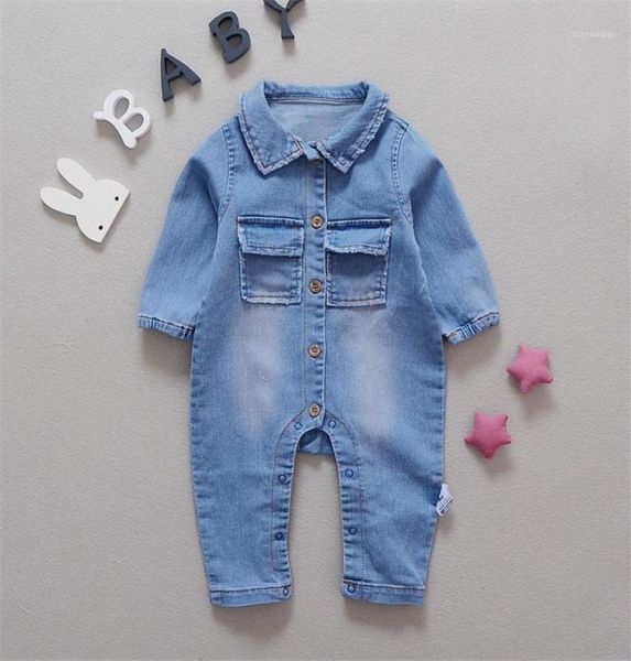 Baby Baber Soft Denim Fashion Rainbow and Giraffe Styles Infant Clothes Newborn Jumpsuit Babies Boy Girls Costume Cowboy Jeans12185246