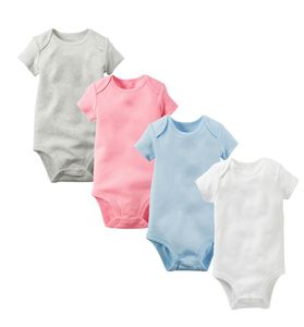 Baby Rompers Big Baby Assumes de sauts 100 coton Classe A Couleurs unrs Couleurs courtes Triangle Baby Baby Baby 024M6960823