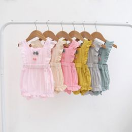 Baby Rompers Kids Clothes Infants Jumpsuit Summer Thin New-Born Kid Vêtements 90FN #