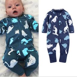 Baby Rompers Pasgeboren baby babyjongen meisje katoen romper dinosaurus kinderen jumpsuit kinderkleding