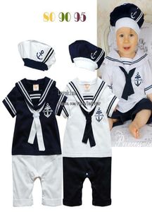 Baby rompertjes Eendelige kleding Jongens Caps Eendelige romper Jumpsuit Kinderkleding Wit4598236