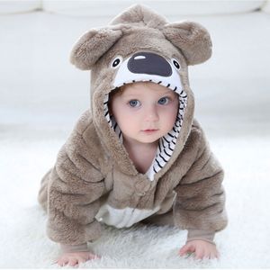 Bebé RomperToddler niño niña Koala disfraz Kawaii lindo cálido Onesie recién nacido infantil Animal mono ropa de invierno Kigurumis pijama 210309