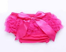 Bébé volants en mousseline de soie Bloomer Tutu infantile enfant en bas âge coton soie arc jupe Shorts enfants couches jupe couche-culotte sous-vêtements PP Shorts6694359