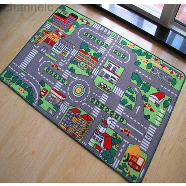 Baby Rugs Playmats 80x120cm Play Mats Green Car Road Developing Mat Crawl Rug Alfombra para niños Juguetes educativos para niños Juego de gimnasio Piso blando