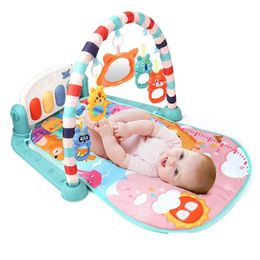 Tapis pour bébé Tapis de jeu Activité Gym Tapis de jeu Né 012 mois Développement Tapis Doux Hochets Jouets musicaux Tapis pour tout-petits Jeux de bébés 240226 D Dhda1