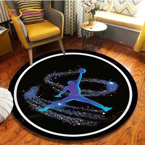 Tapis pour bébé tapis de jeu étoile de basket-ball tapis rond pour salon tapis pour enfants tapis de sol tapis de bain tapis de chambre pour paillasson de chambre 231108