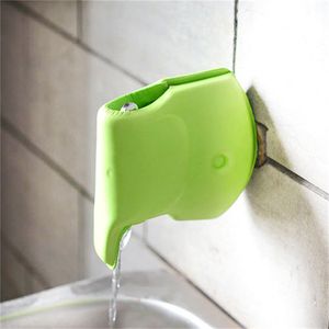 Baby Safety super suave Cubierta de caño de baño Tap Animal Elefante Faucet cover Columna de ángulo lavable Borde cojines C3488