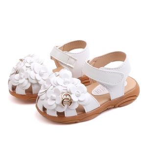 Sandalias para bebés de 1 a 6 años, zapatos de princesa para niñas, zapatos de verano para niños pequeños, sandalias huecas de fondo blando, sandalias antideslizantes fla 220426