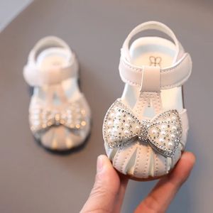 Babysandalen kindermeisjessandalen zachte bodem Babyschoenen kinderen baby meisjes prinsesschoenen Strik Kids Meisjessandalen 240319