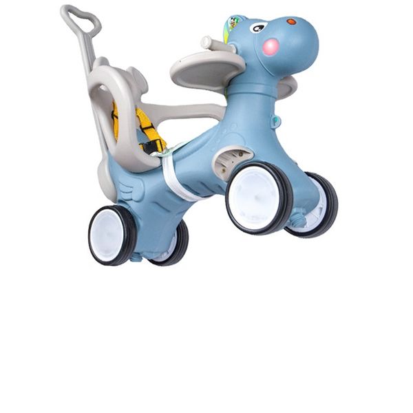 Bébé brillant 2 en 1 enfants cheval poussette 2-4 ans enfants chaise berçante équitation cheval chariot enfants fauteuil roulant équestre tour sur jouets
