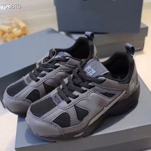 Baby Shoe Black Boy Basketball Boots Echte Leather Little Girl Athletic Walking Shoes Sneakers Send with Box 2023