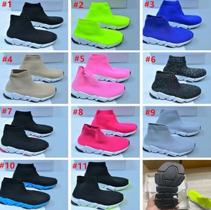 Nuevas zapatillas de deporte para bebés y niños, zapatillas deportivas para niños de alta calidad, transpirables, antideslizantes, calcetines de ocio, zapato, 11 colores, tamaño 24-35