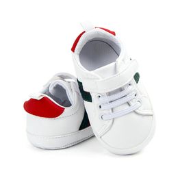 Baby schoenen babyjongen meisje wieg schoenen pasgeboren eerste wandelaars mode schoenen veter-up sneakers 0-18 maanden