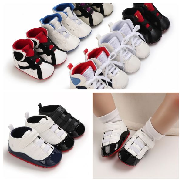 Chaussures bébé garçon chaussures fille berceau chaussure nouveau-né premiers marcheurs bottes de mode baskets à lacets 0-18 mois pantoufles enfant en bas âge mocassins chauds