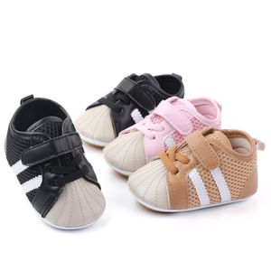 Baby schoenen jongen meisje wieg schoenen sport pasgeboren herfst schoenen zachte zolen anti-slip gesp prewalker sneakers